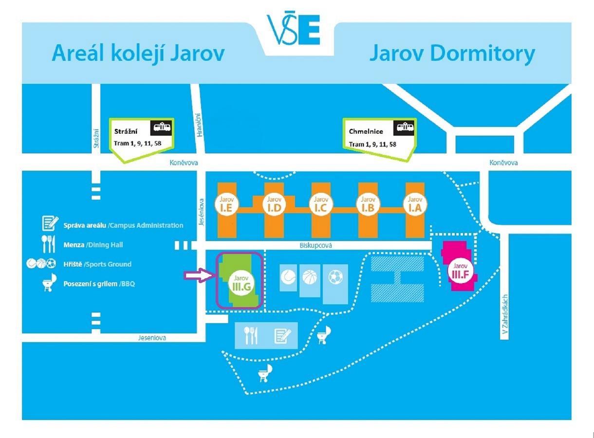 Eislerova Kolej Jarov Hostel Prague Exterior photo